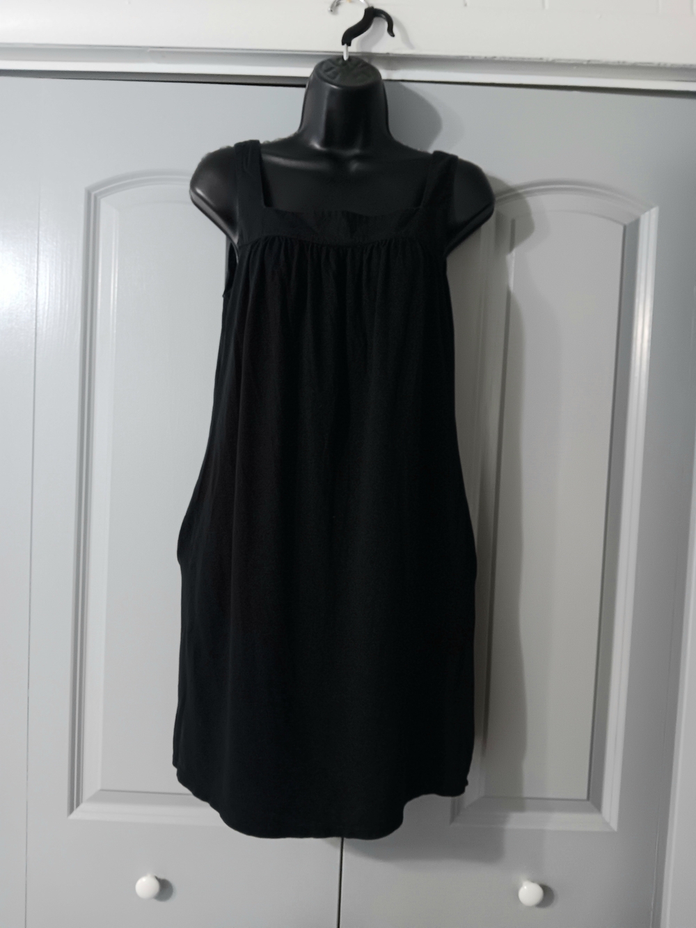 Mossimo Supply Co. Black Square Neck Sleeveless Mini Dress